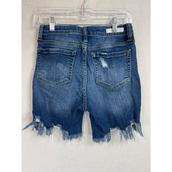 Cello Sz 3 Destructed Jean Shorts Medium Wash - Picture 3 of 8